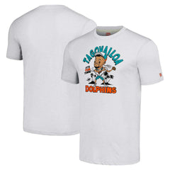 NFL Miami Dolphins Tua Tagovailoa  Homage Unisex Caricature Player Tri-Blend T-Shirt