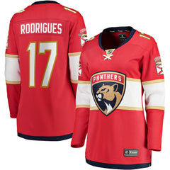 Evan Rodrigues Florida Panthers Fanatics Women's Home Breakaway Player Jersey