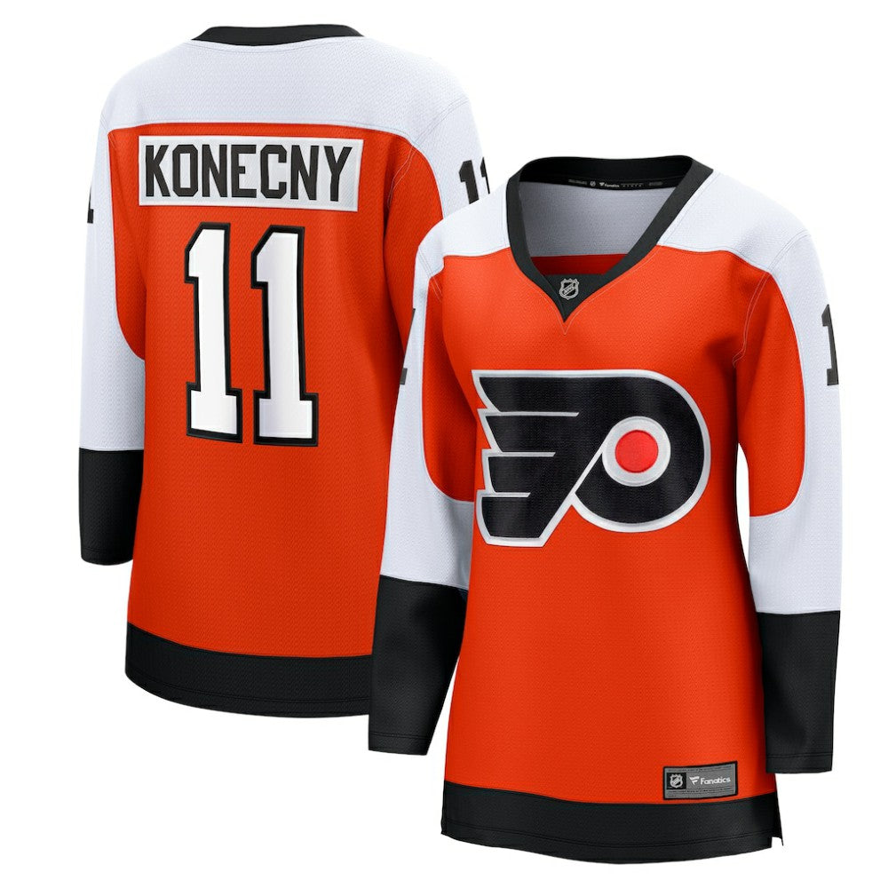 Travis Konecny Philadelphia Flyers Fanatics Women's Home Breakaway Player Jersey