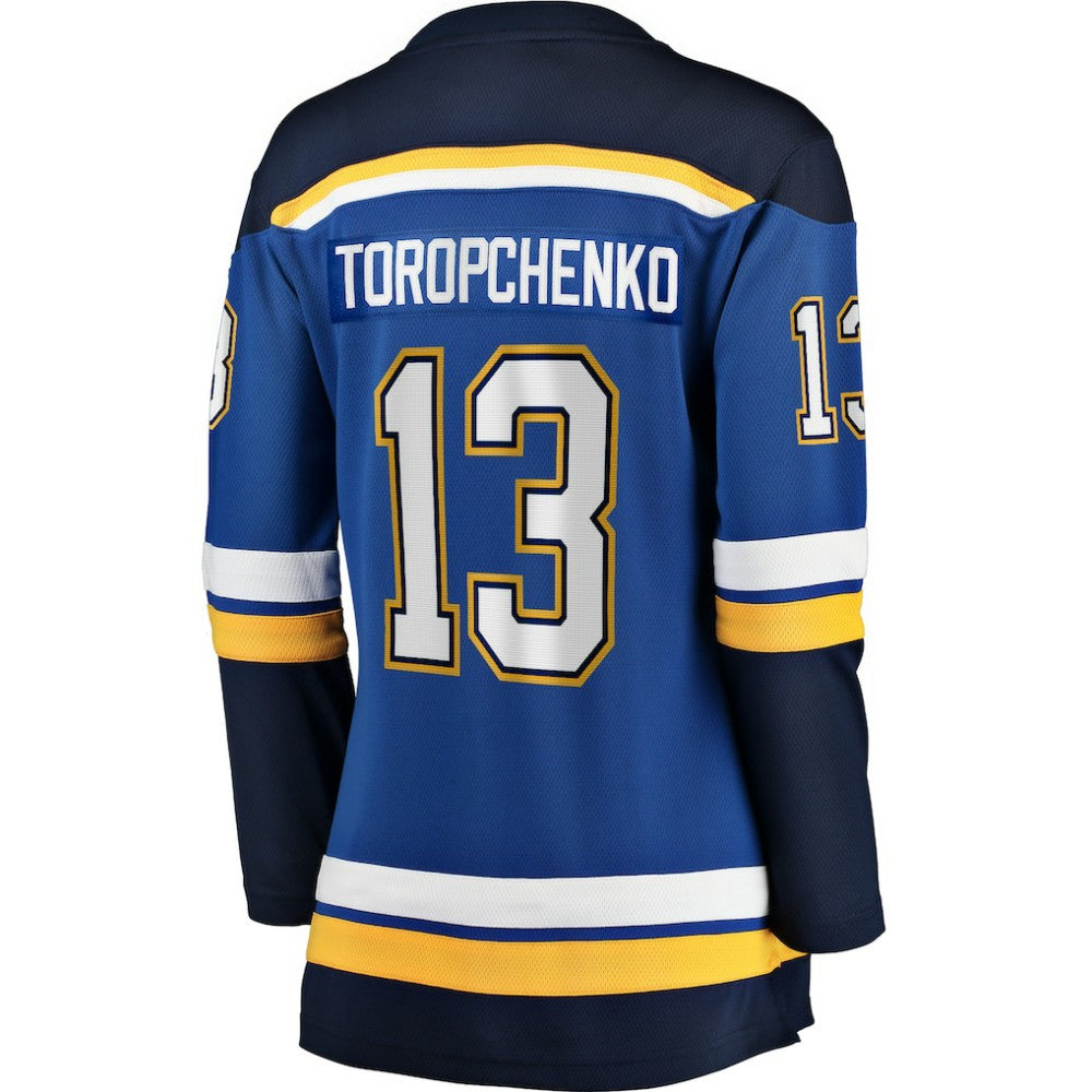 Alexey Toropchenko St. Louis Blues Fanatics Women's Home Breakaway Player Jersey