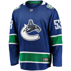 Teddy Blueger Vancouver Canucks Fanatics Home Breakaway Jersey