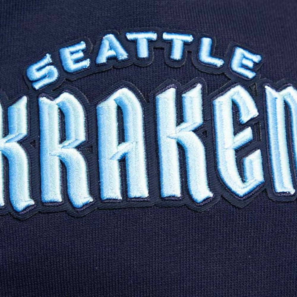 Seattle Kraken Pro Standard Retro Classic Fleece Pullover Hoodie
