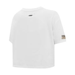 Vegas Golden Knights Pro Standard Women's Boxy Script Tail Cropped T-Shirt