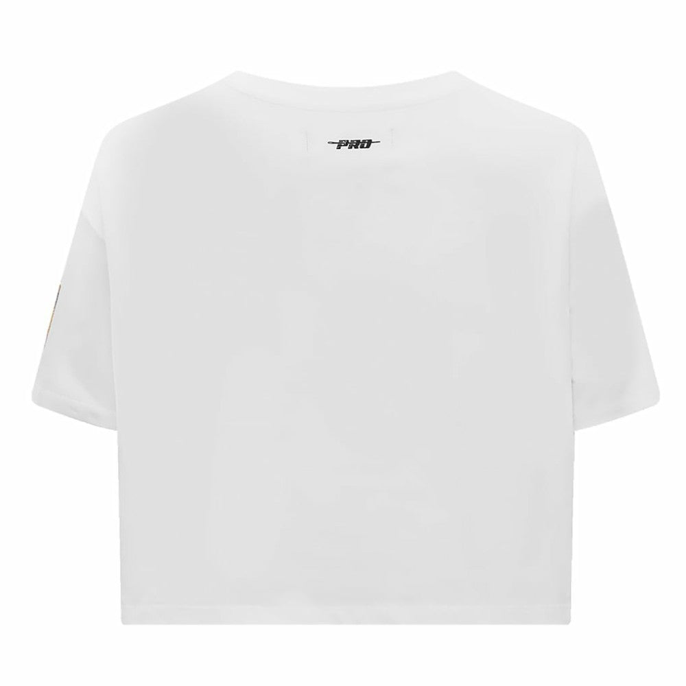 Vegas Golden Knights Pro Standard Women's Boxy Script Tail Cropped T-Shirt