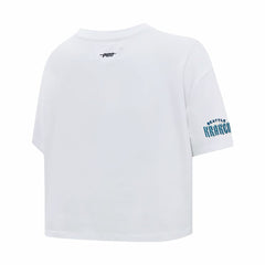 Seattle Kraken Pro Standard Women's Boxy Script Tail Cropped T-Shirt