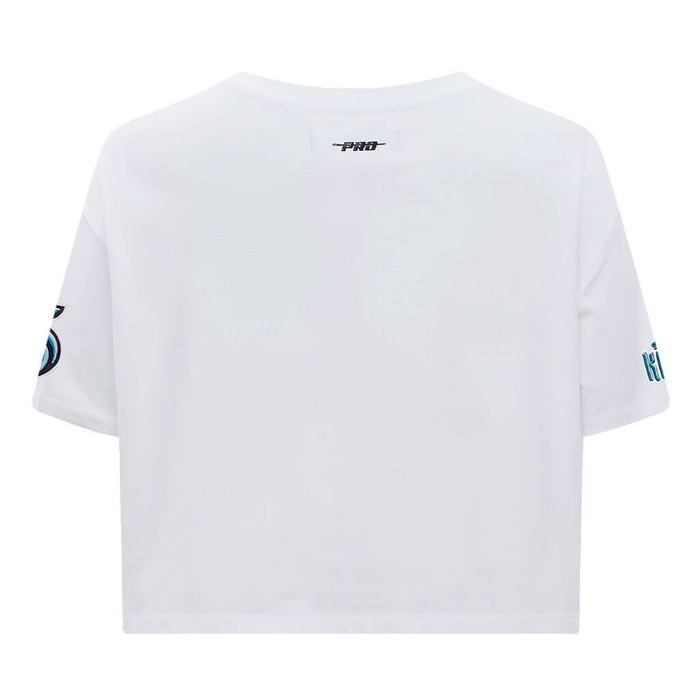 Seattle Kraken Pro Standard Women's Boxy Script Tail Cropped T-Shirt