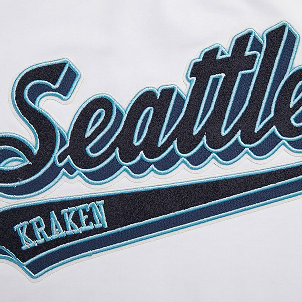 Seattle Kraken Pro Standard Women's Boxy Script Tail Cropped T-Shirt