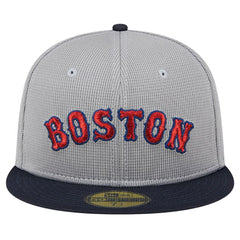 Boston Red Sox Pivot Mesh 59FIFTY Fitted Hat - Gray | New Era
