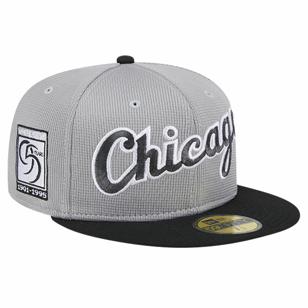 Chicago White Sox Pivot Mesh 59FIFTY Fitted Hat - Gray | New Era
