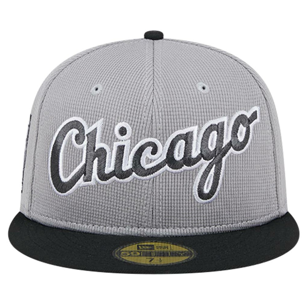 Chicago White Sox Pivot Mesh 59FIFTY Fitted Hat - Gray | New Era