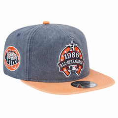 Houston Astros 1986 MLB All-Star Game Pigment Dye Golfer  Snapback Hat - Navy/Orange | New Era