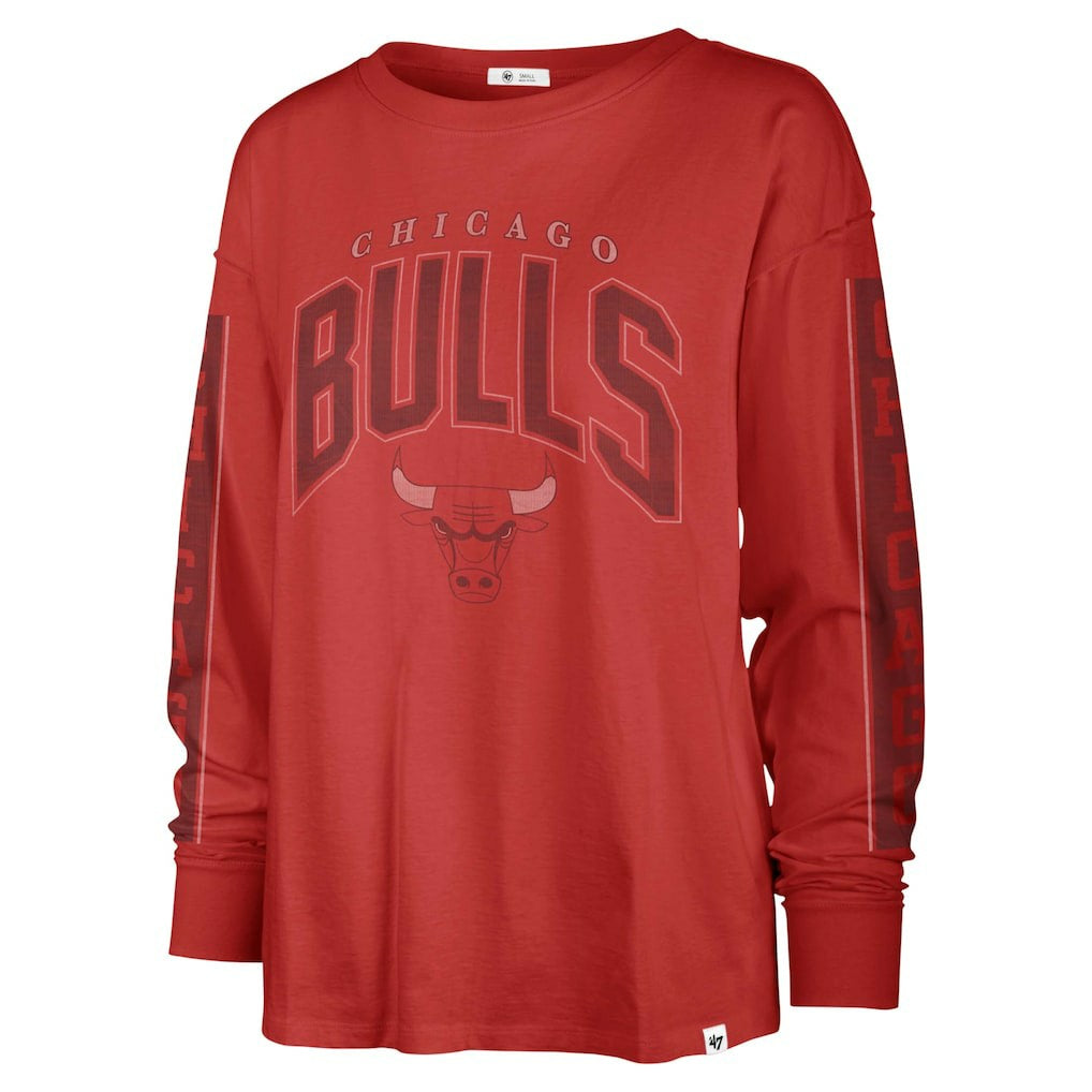 Chicago Bulls '47 Women's Tomcat Long Sleeve T-Shirt sale - Red | 47 brand for sale