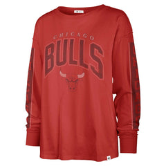 Chicago Bulls '47 Women's Tomcat Long Sleeve T-Shirt sale - Red | 47 brand for sale
