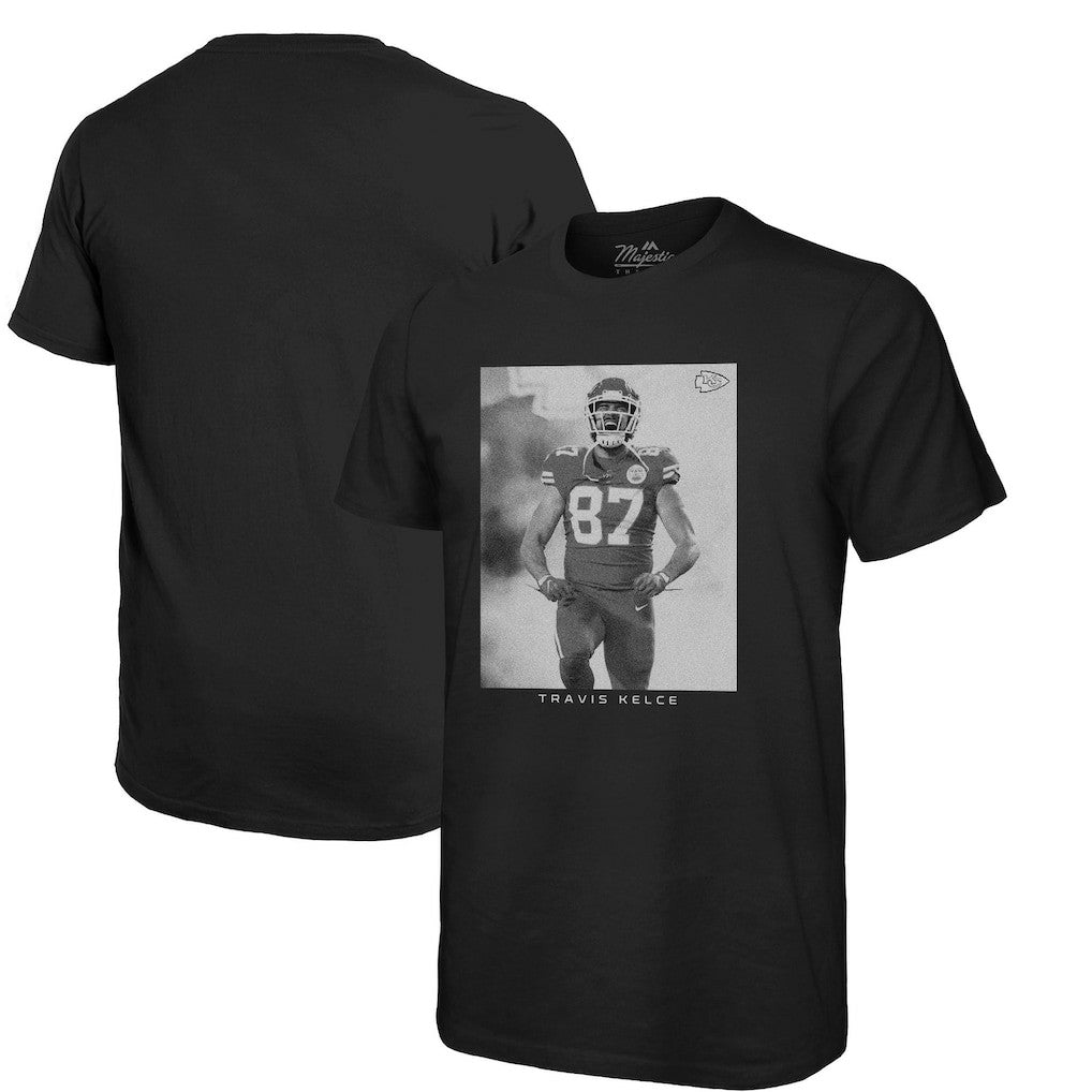 NFL Kansas City Chiefs Travis Kelce  Majestic Threads Player Graphic Oversized T-Shirt