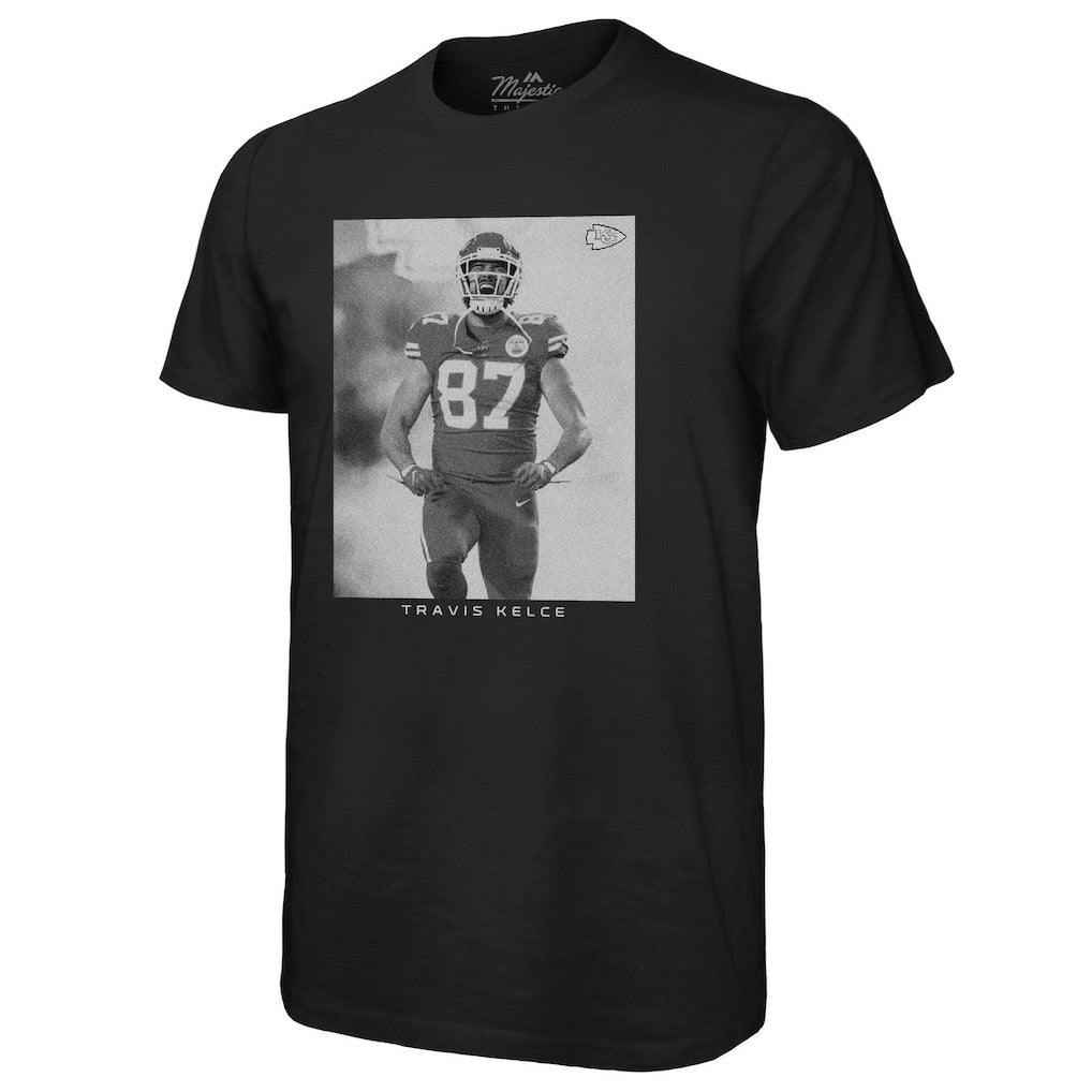 NFL Kansas City Chiefs Travis Kelce  Majestic Threads Player Graphic Oversized T-Shirt
