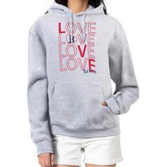 Boston Red Sox G-III 4Her by Carl Banks Women's Love Graphic Fleece Hoodie - Heather Gray