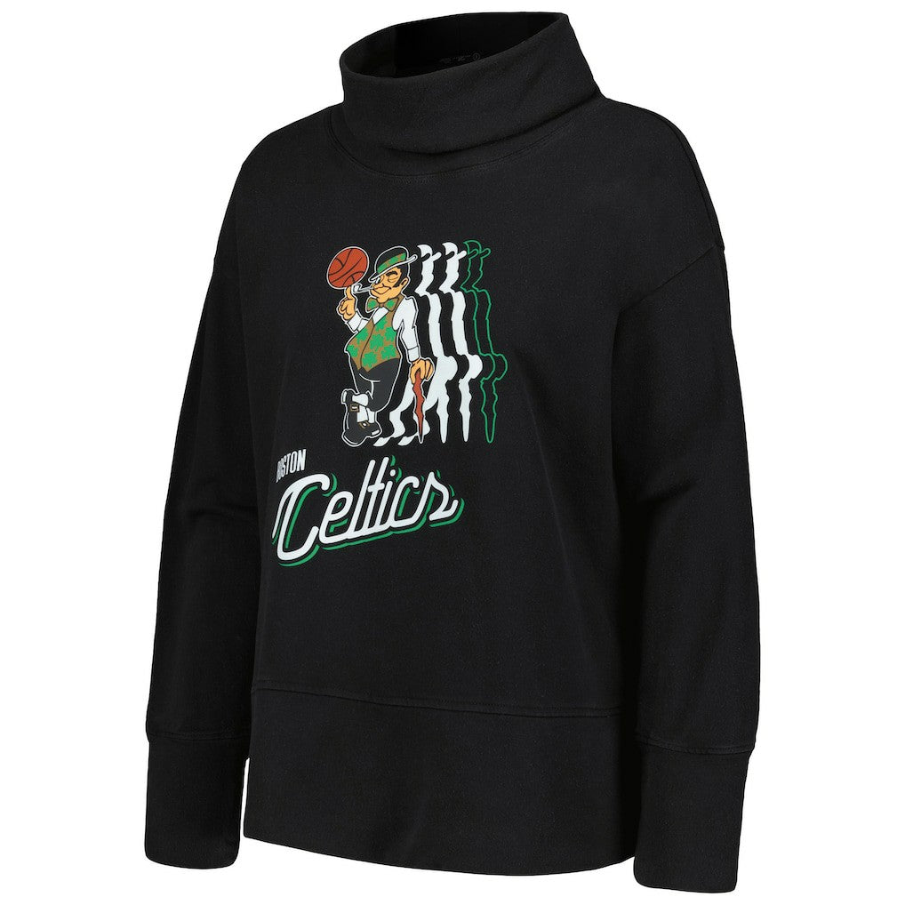 Boston Celtics Levelwear Women's Sunset Pullover Sweatshirt - Black outlet