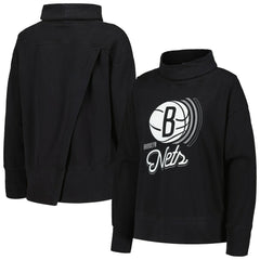 Brooklyn Nets Levelwear Women's Sunset Pullover Sweatshirt - Black cheap