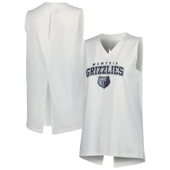 Memphis Grizzlies Levelwear Women's Paisley Peekaboo Tank Top - White shop