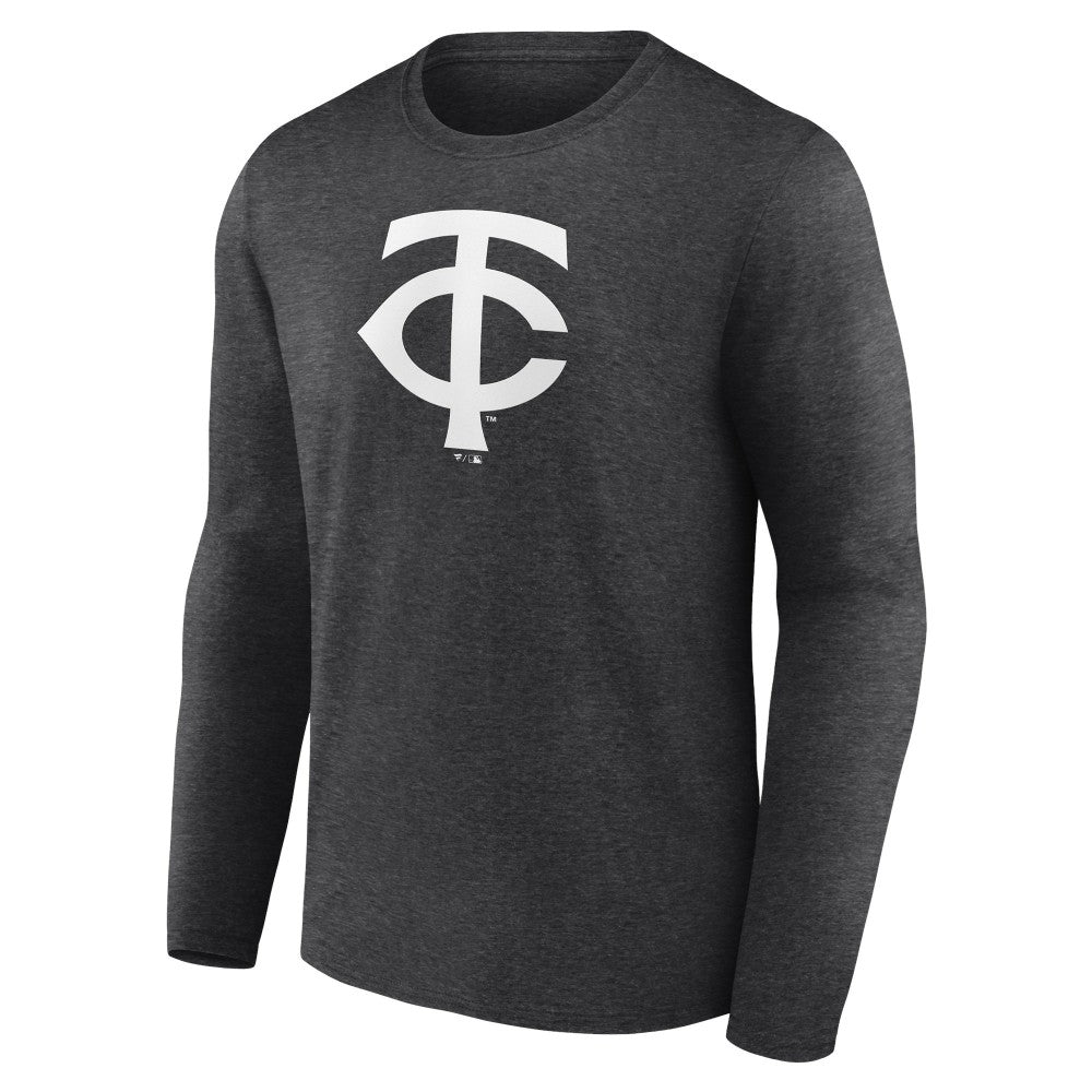 Minnesota Twins Personalized Monochrome Name & Number Long Sleeve T-Shirt - Charcoal