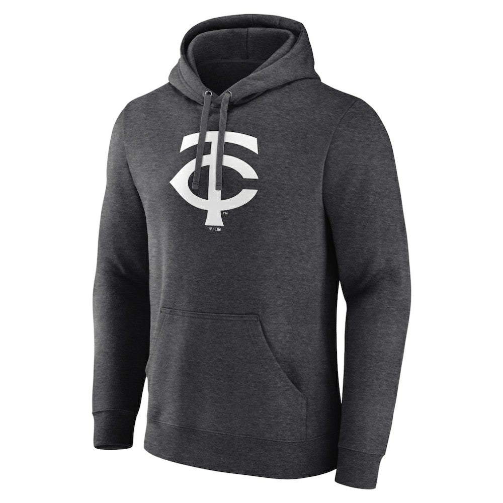 Minnesota Twins Personalized Monochrome Name & Number Pullover Hoodie - Charcoal