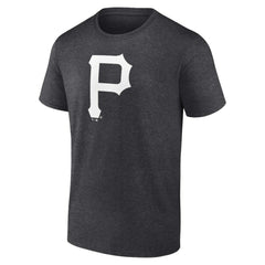 Pittsburgh Pirates Personalized Monochrome Name & Number T-Shirt - Charcoal