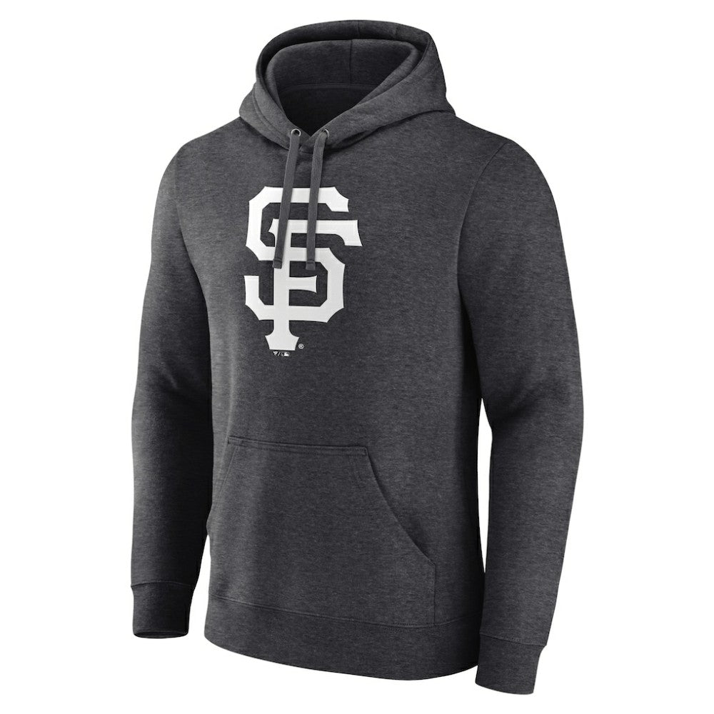San Francisco Giants Personalized Monochrome Name & Number Pullover Hoodie - Charcoal