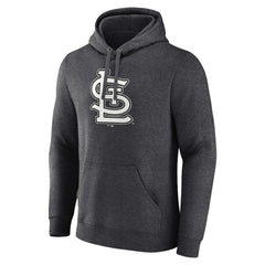 St. Louis Cardinals Personalized Monochrome Name & Number Pullover Hoodie - Charcoal