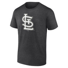 St. Louis Cardinals Personalized Monochrome Name & Number T-Shirt - Charcoal