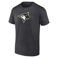 Toronto Blue Jays Personalized Monochrome Name & Number T-Shirt - Charcoal