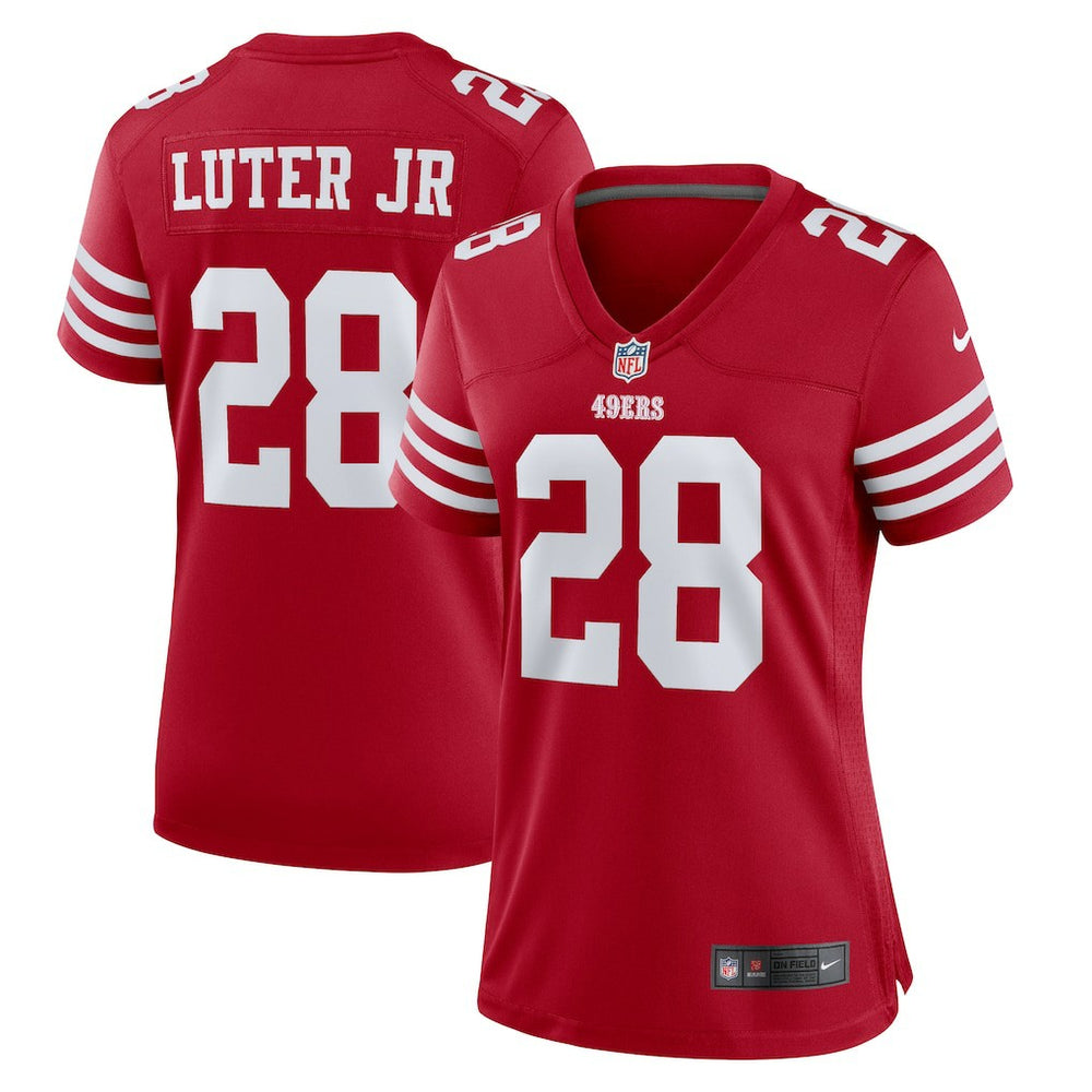 NFL San Francisco 49ers Darrell Luter Jr.  Women's Game Jersey