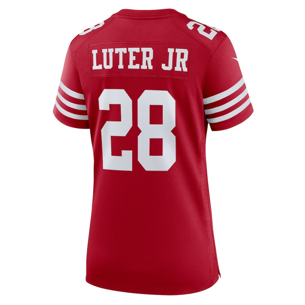 NFL San Francisco 49ers Darrell Luter Jr.  Women's Game Jersey