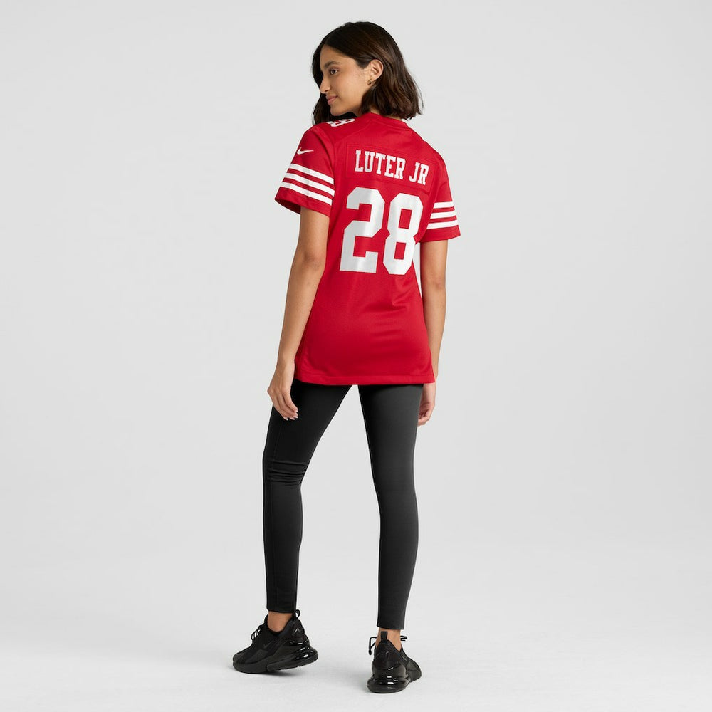 NFL San Francisco 49ers Darrell Luter Jr.  Women's Game Jersey