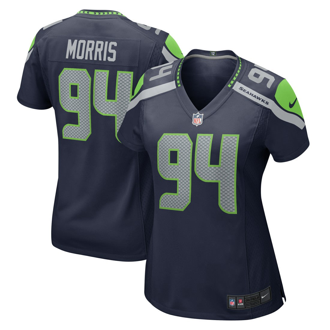 NFL Seattle Seahawks Mike Morris  Women's Team Game Jersey