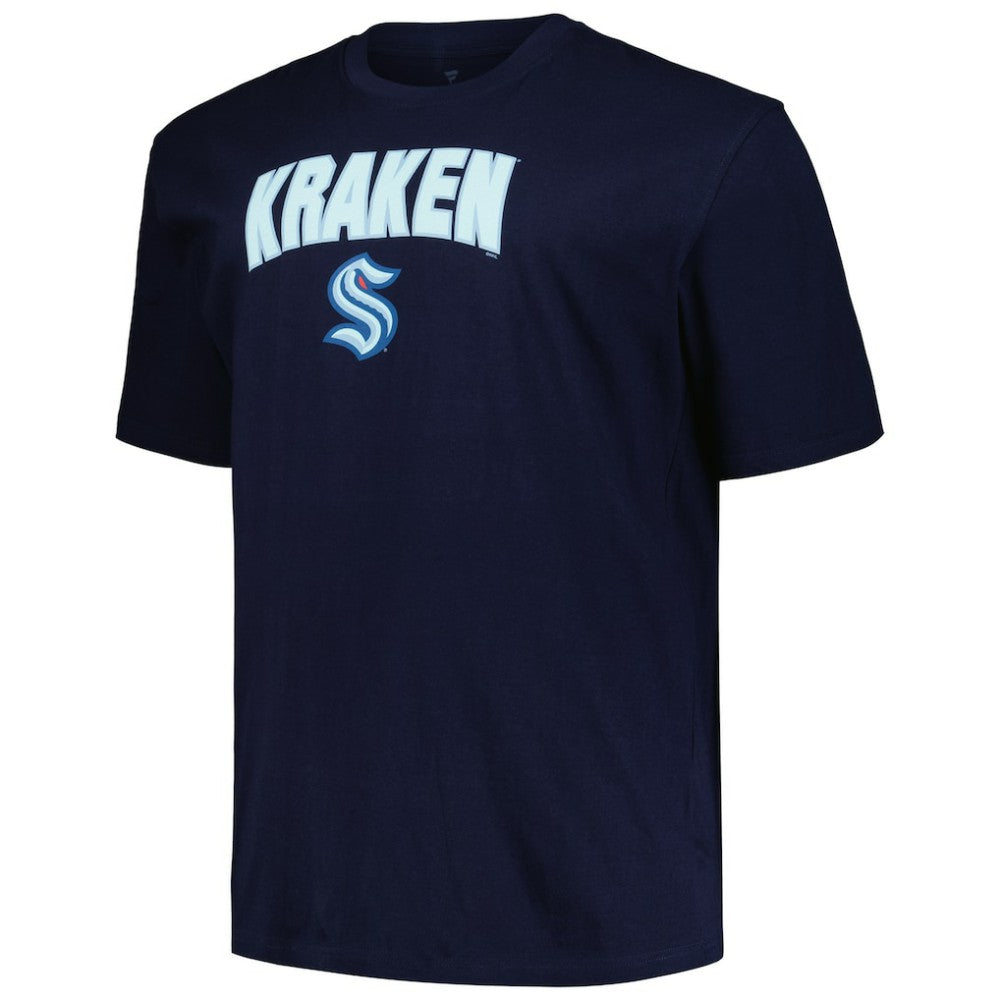 Seattle Kraken Profile Big & Tall Arch Over Logo T-Shirt
