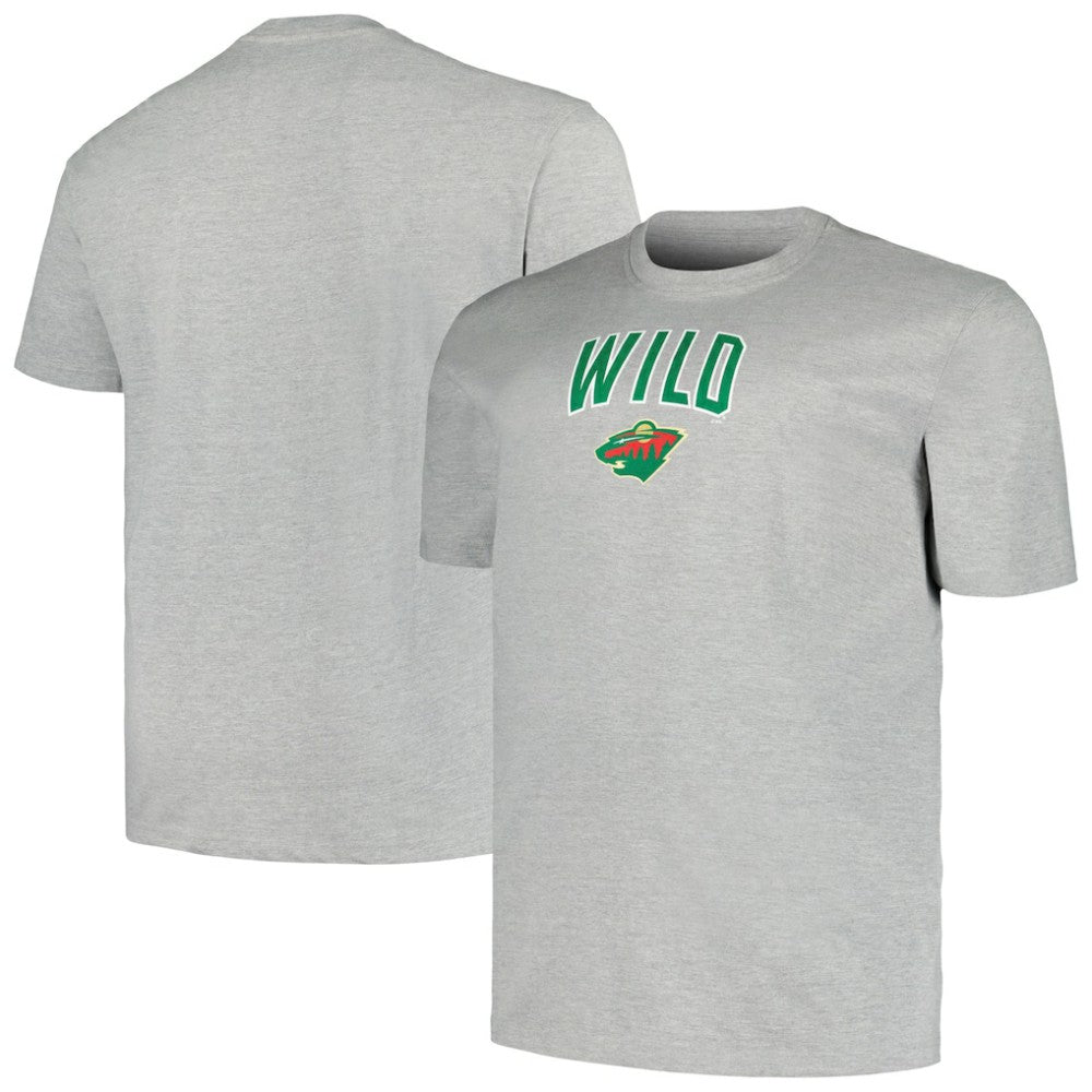 Minnesota Wild Profile Big & Tall Arch Over Logo T-Shirt