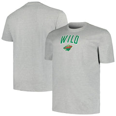 Minnesota Wild Profile Big & Tall Arch Over Logo T-Shirt
