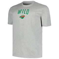 Minnesota Wild Profile Big & Tall Arch Over Logo T-Shirt