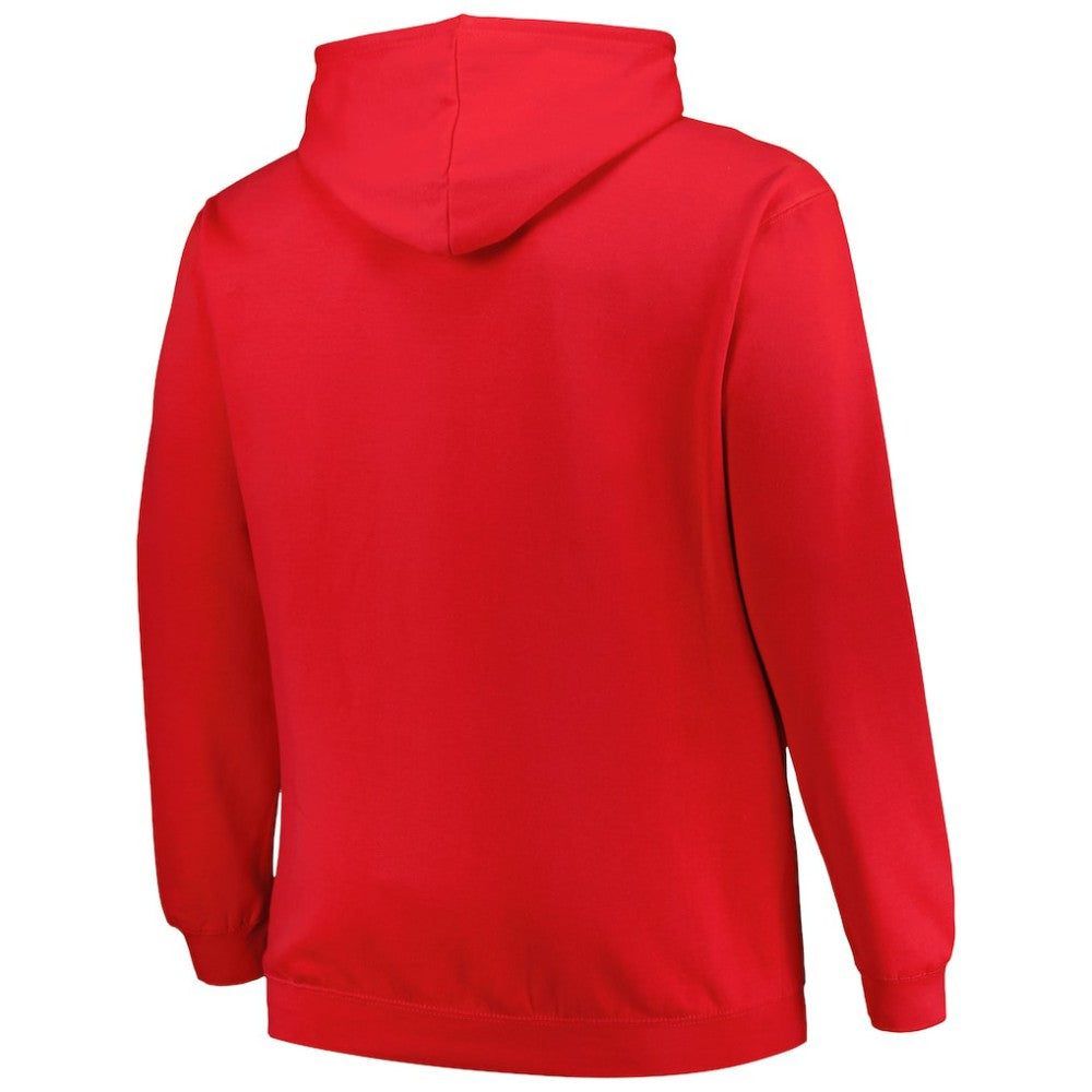 Washington Capitals Profile Big & Tall Arch Over Logo Pullover Hoodie