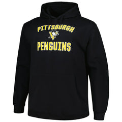 Pittsburgh Penguins Profile Big & Tall Arch Over Logo Pullover Hoodie