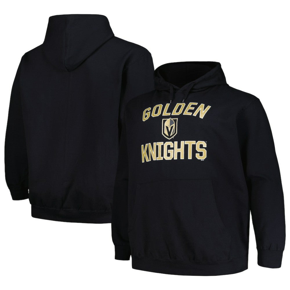 Vegas Golden Knights Profile Big & Tall Arch Over Logo Pullover Hoodie
