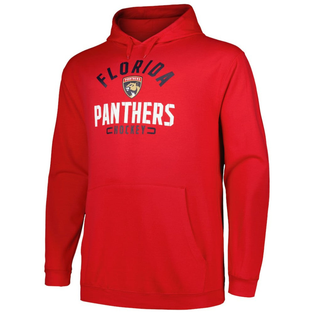 Florida Panthers Profile Big & Tall Arch Over Logo Pullover Hoodie
