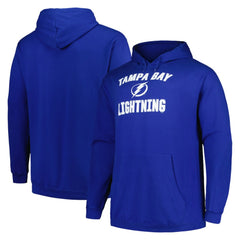 Tampa Bay Lightning Profile Big & Tall Arch Over Logo Pullover Hoodie