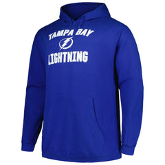 Tampa Bay Lightning Profile Big & Tall Arch Over Logo Pullover Hoodie