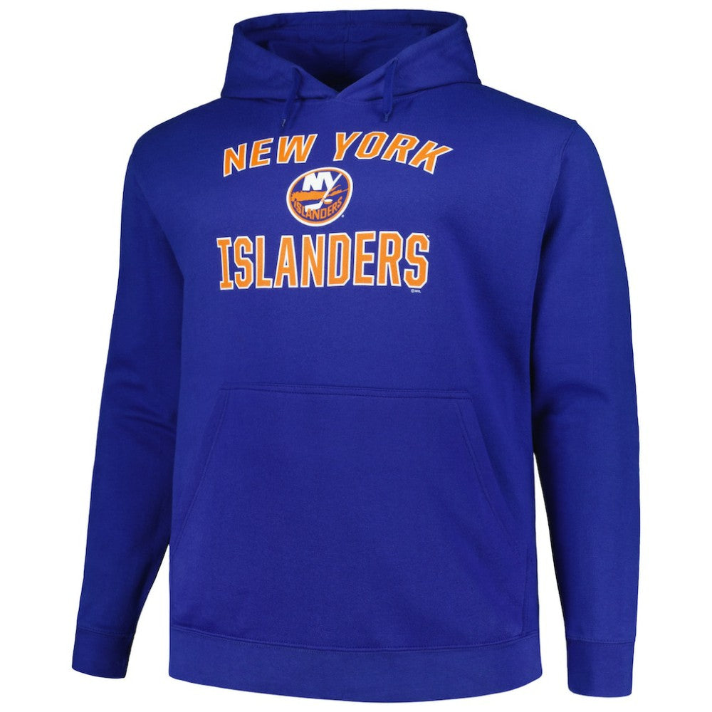 New York Islanders Profile Big & Tall Arch Over Logo Pullover Hoodie