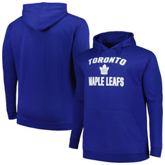 Toronto Maple Leafs Profile Big & Tall Arch Over Logo Pullover Hoodie