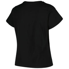 Pittsburgh Penguins Profile Women's Plus Size Arch Over Logo T-Shirt