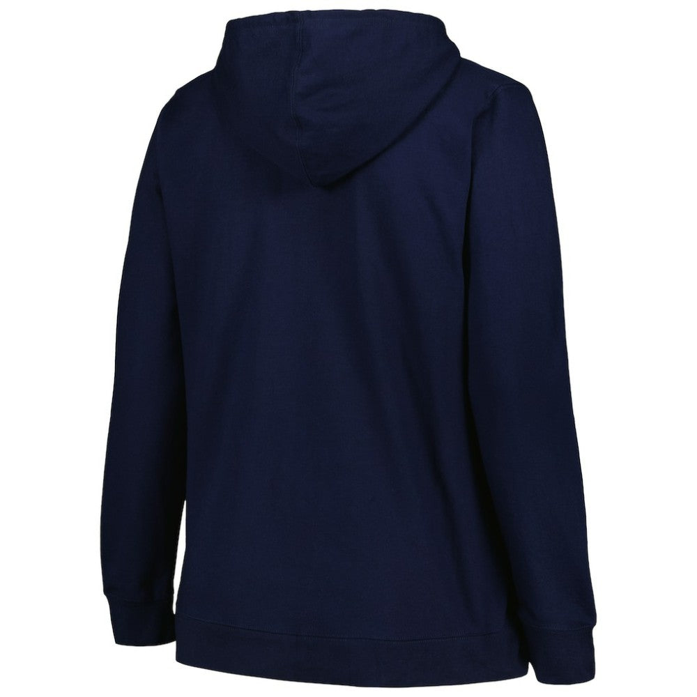 Seattle Kraken Profile Women's Plus Size Arch Over Logo Pullover Hoodie