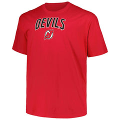 New Jersey Devils Profile Big & Tall Arch Over Logo T-Shirt
