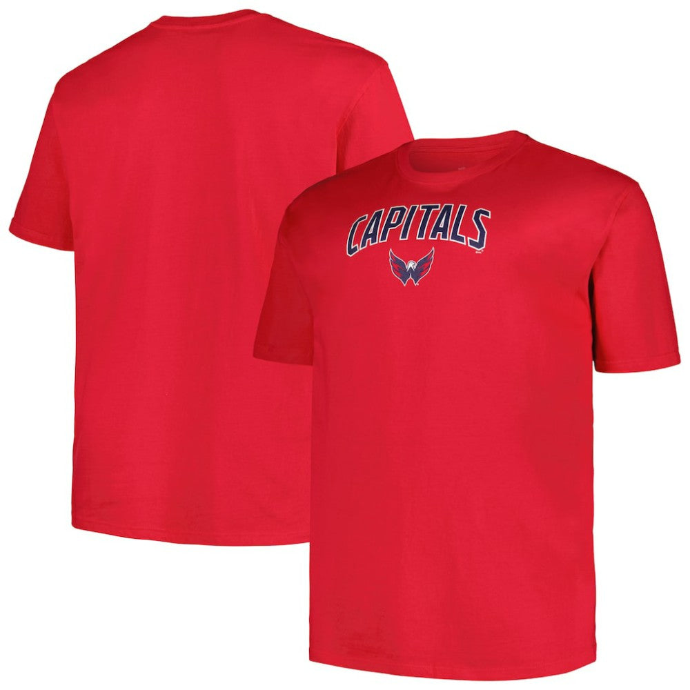 Washington Capitals Profile Big & Tall Arch Over Logo T-Shirt